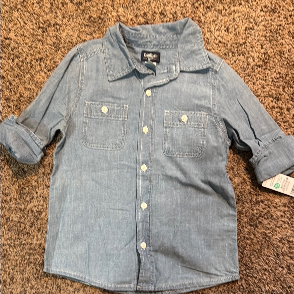 OshKosh B'gosh Blue Denim Button-Up Shirt